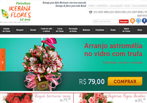 Loja Virtual Ikebana Flores
